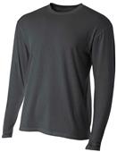 A4 Fusion Cotton Long Sleeve Crew T-Shirts CO A4 Fusion Cotton Long Sleeve Crew T-Shirts CO