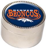 NFL Denver Broncos Metal Trinket Box