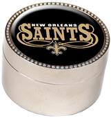 NFL New Orleans Saints Metal Trinket Box