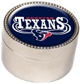NFL Houston Texans Metal Trinket Box