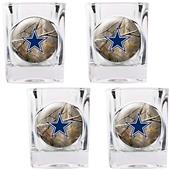 NFL Dallas Cowboys Open Field Square Shot Glasses