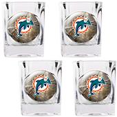 NFL Miami Dolphins Open Field Square Shot Glass