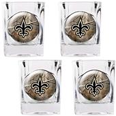 NFL New Orleans Saints Open Field Shot Glass Set