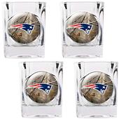 NFL New England Patriots Open Field 4pc Shot Glass