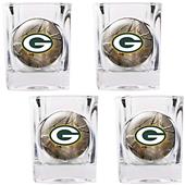 NFL Green Bay Packers Open Field Square Shot Glass