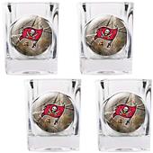 NFL Tampa Bay Buccaneers Open Field 4pc Shot Glass