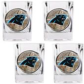 NFL Carolina Panthers Open Field Square Shot Glass