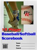 Blazer Baseball/Softball 18 Player Scorebook Blazer Baseball/Softball 18 Player Scorebook