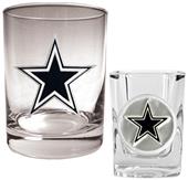 NFL Dallas Cowboys Rocks Glass / Shot Glass Set