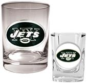 NFL New York Jets Rocks Glass / Shot Glass Set