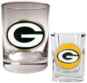 NFL Green Bay Packers Rocks Glass / Shot Glass Set