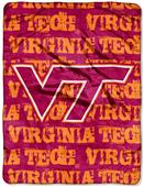 Northwest NCAA Virginia Tech Hokies Grunge Throws