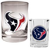 NFL Houston Texans Rocks Glass / Shot Glass Set