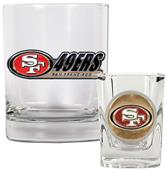 NFL San Francisco 49ers Rocks Glass / Shot Glass
