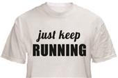1 Line Sports Just Keep Running T-Shirt