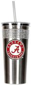 NCAA Crimson Tide Stainless Bling Tumbler Straw