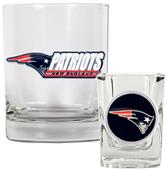 NFL New England Patriots Rocks Glass / Shot Glass