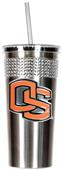 NCAA Oregon State Stainless Bling Tumbler Straw