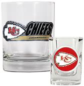 NFL Kansas City Chiefs Rocks Glass / Shot Glass