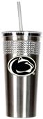 NCAA Penn State Stainless Bling Tumbler Straw
