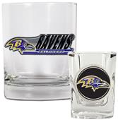 NFL Baltimore Ravens Rocks Glass / Shot Glass