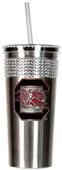 NCAA South Carolina Stainless Bling Tumbler Straw