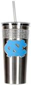 NCAA NC Tar Heels Stainless Bling Tumbler Straw