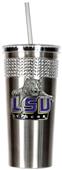 NCAA LSU Tigers Stainless Bling Tumbler Straw