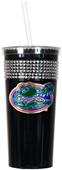 NCAA Florida Gators Black Bling Tumbler w/Straw