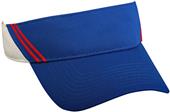 OC Sports Visor with 2 Rows of Contrast Stitching