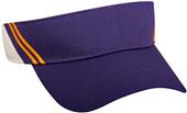 OC Sports Visor with 2 Rows of Contrast Stitching