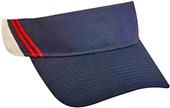 OC Sports Visor with 2 Rows of Contrast Stitching