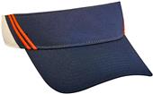 OC Sports Visor with 2 Rows of Contrast Stitching