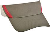 OC Sports Visor with 2 Rows of Contrast Stitching