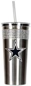 NFL Dallas Cowboys 16oz Bling Tumbler w/ Straw