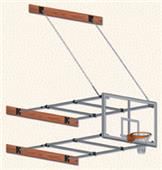 Stationary Wall Mounted Aluminum Basketball System
