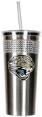 NFL Jacksonville Jaguars Bling Tumbler w/ Straw