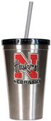 NCAA Nebraska Stainless Steel 16oz Tumbler