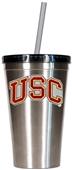 NCAA USC Trojans Stainless Steel 16oz Tumbler