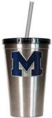 NCAA Michigan Stainless Steel 16oz Tumbler
