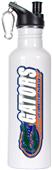NCAA Gators White Stainless Steel Water Bottle