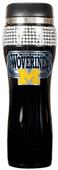 NCAA Michigan Black Stainless Bling Travel Tumbler