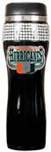 NCAA Miami Black Stainless Bling Travel Tumbler