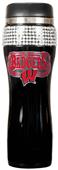 NCAA Badgers Black Stainless Bling Travel Tumbler