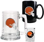 NFL Cleveland Browns Tankard/Mug/Shot Glass Set
