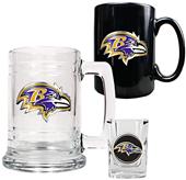 NFL Baltimore Ravens Tankard/Mug/Shot Glass Set