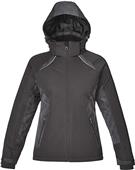 North End Ladies Linear Insulated Jacket W/Print