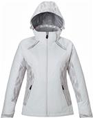 North End Ladies Linear Insulated Jacket W/Print