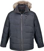 North End Boreal Mens Down Jacket w/Faux Fur Trim