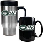 NFL New York Jets Travel Mug & Coffee Mug Set